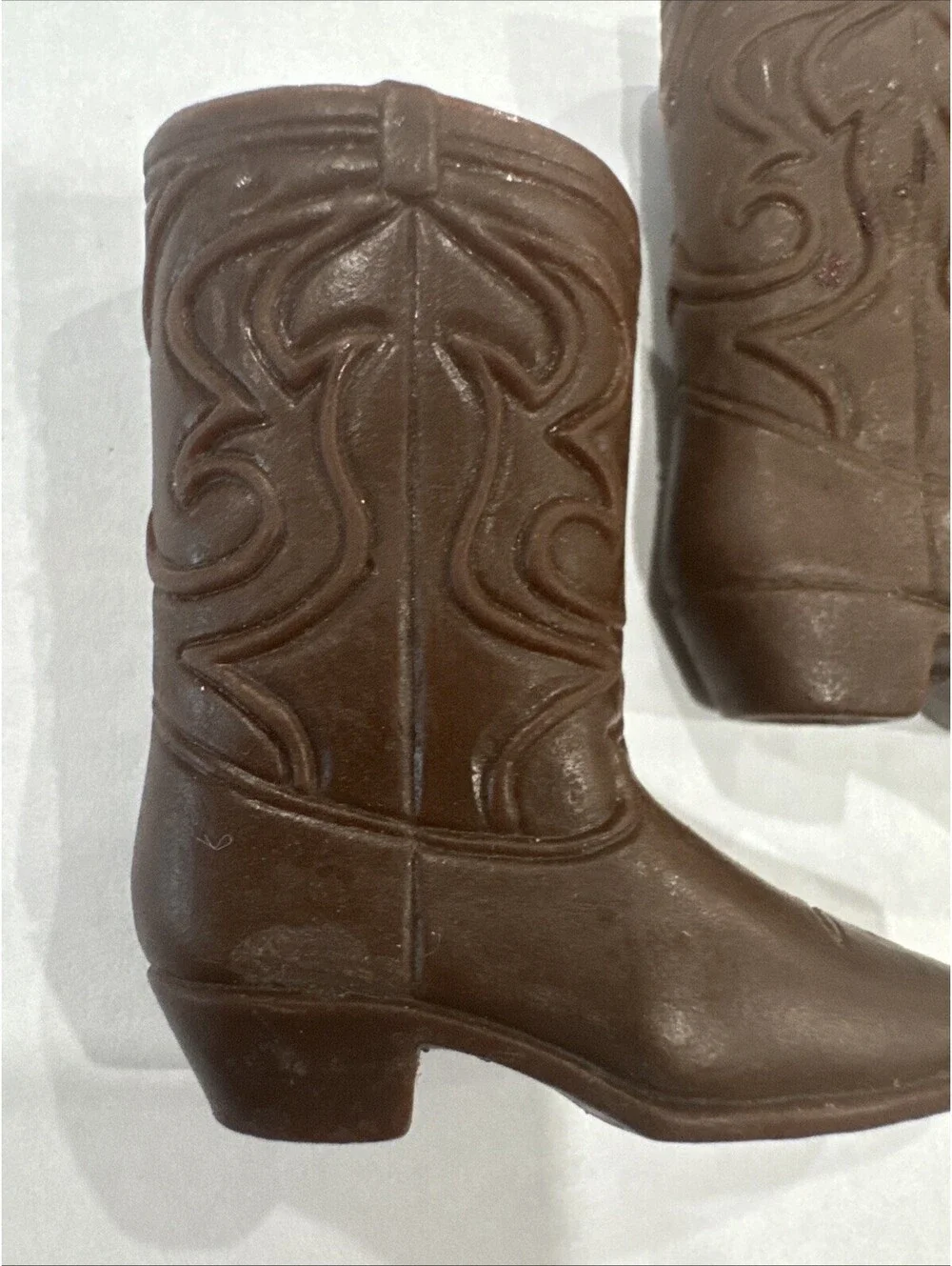 Vintage Barbie Ken Rally Gear Cowboy Boots - Brown - Made in Korea